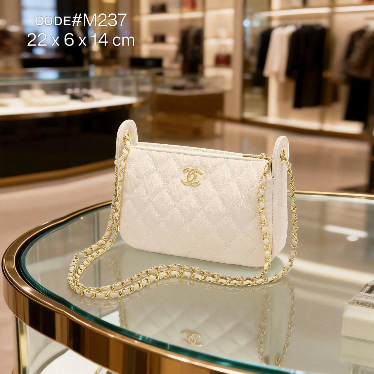 CHANEL ᴄʟᴜᴛᴄʜ ᴄʜᴀɪɴ
sʜᴏᴜʟᴅᴇʀ ᴄʀᴏss ʙᴏᴅʏ ʙᴀɢ
ǫᴜɪʟᴛᴇᴅ ᴄᴀᴠɪᴀʀ ʟᴇᴀᴛʜᴇʀ
ɢᴏʟᴅ ʜᴀʀᴅᴡᴀʀᴇ
sɪᴢᴇ : 22 cm

70 dhs✅

Zain31
♥️♥️♥️