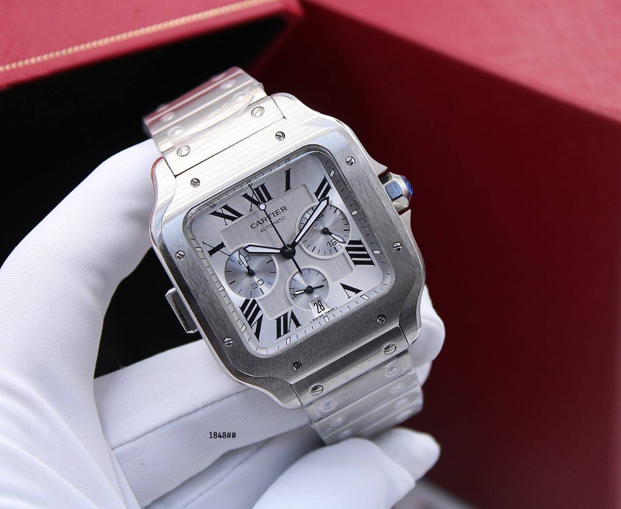 CARTIER SANTOS CHRONOGRAPH  41MM*
520 dhs✅

Zain304
♥️♥️♥️