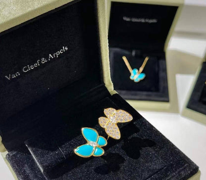VCA SET❤️‍🔥*
Necklace 🦋
Earring🤯
Bracelet 💥
Ring 💍 free size
Master quality 💯
With normal boxes 📦 
170 dhs🪙💚
With master box 🗃️ 
210 dhs🪙💚

Zain216
♥️♥️♥️