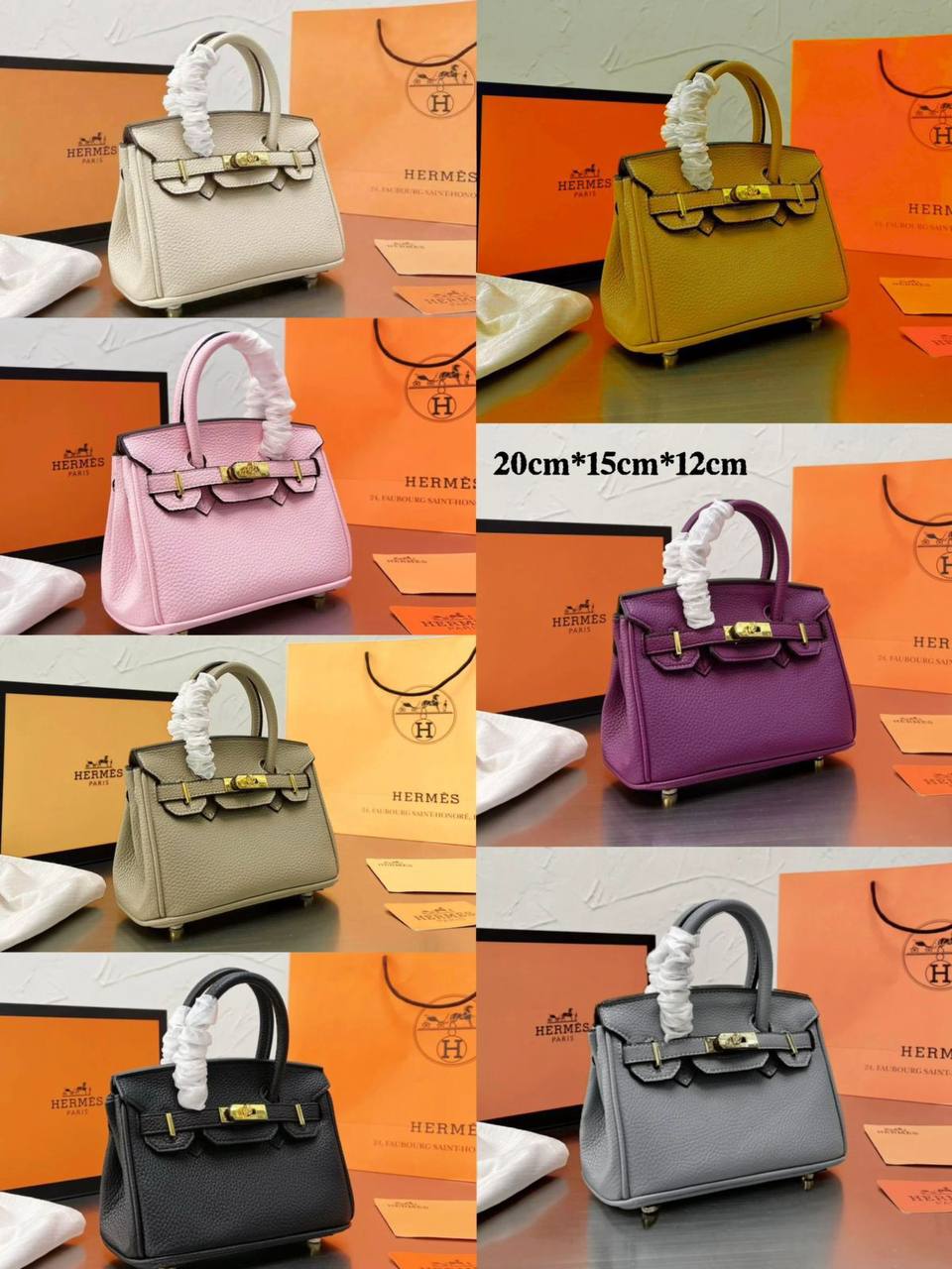 HERMES BIRKIN 

SMALL SIZE GOOD QUALITY 
WITH BOX 
🎁🎁🎁

100 dhs💓

Zain39
♥️♥️♥️