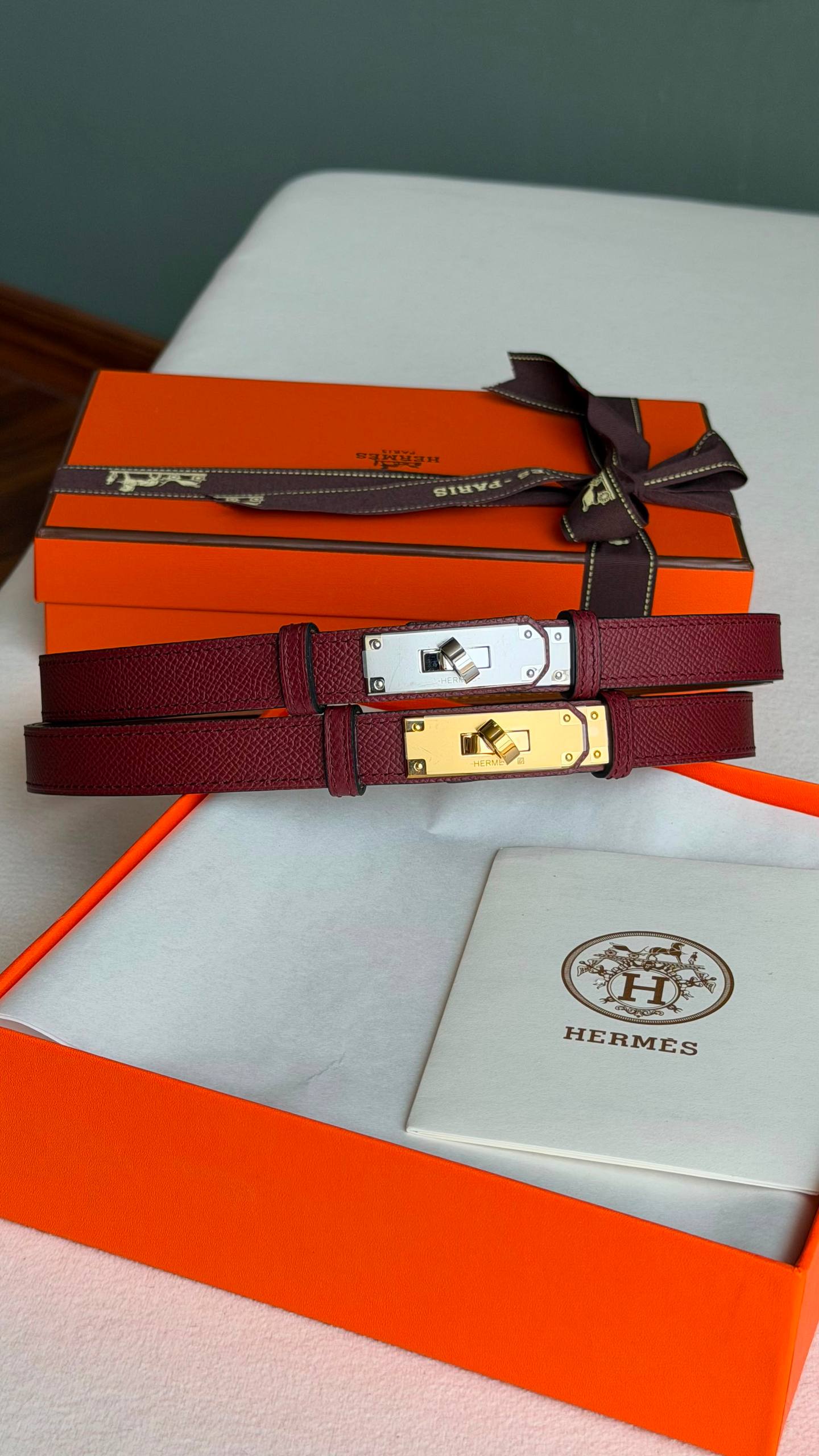HERMES KELLY BELTS
*Super master quality*
*with complete packing*🎁
350 dhs✅

Zain280
♥️♥️♥️