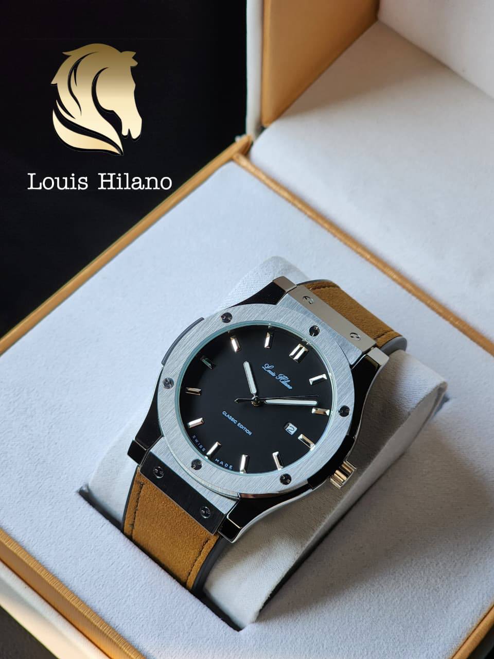 Louis Hilano watch for men 
good quality 
230 dhs🪙💚

Zain59
♥️♥️♥️