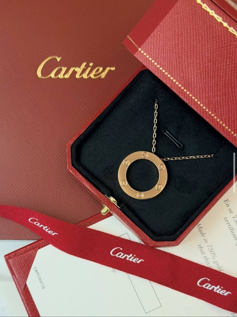 Cartier ♥️

CARTIER LOVE  NECKLACE PLAIN 💎💎
Gold , Silver & Rosegold
🆕🎉🥳🎊🆕
↗️ *# Super Master Quality ®️*

*80 dhs🪙🌨️* with *Normal* Box
*120 dhs🪙🌨️* with *Orignal* Box

Zain106
♥️♥️♥️