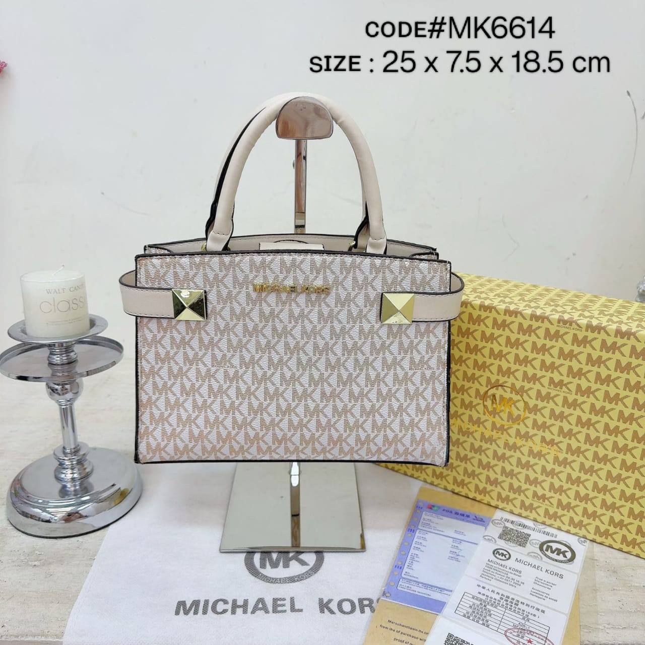 MK
ᴛᴏᴘ ʜᴀɴᴅʟᴇ ʙᴀɢ
ɢᴏʟᴅ ʜᴀᴅᴡᴀʀᴇ
ᴡɪᴛʜ ʟᴏɴɢ ʙᴇʟᴛ sᴛʀᴀᴘ
sɪᴢᴇ : 25 cm
ᴡɪᴛʜ BOX
🎁🎁🎁

75 dhs🪙🌨️

Zain31
♥️♥️♥️