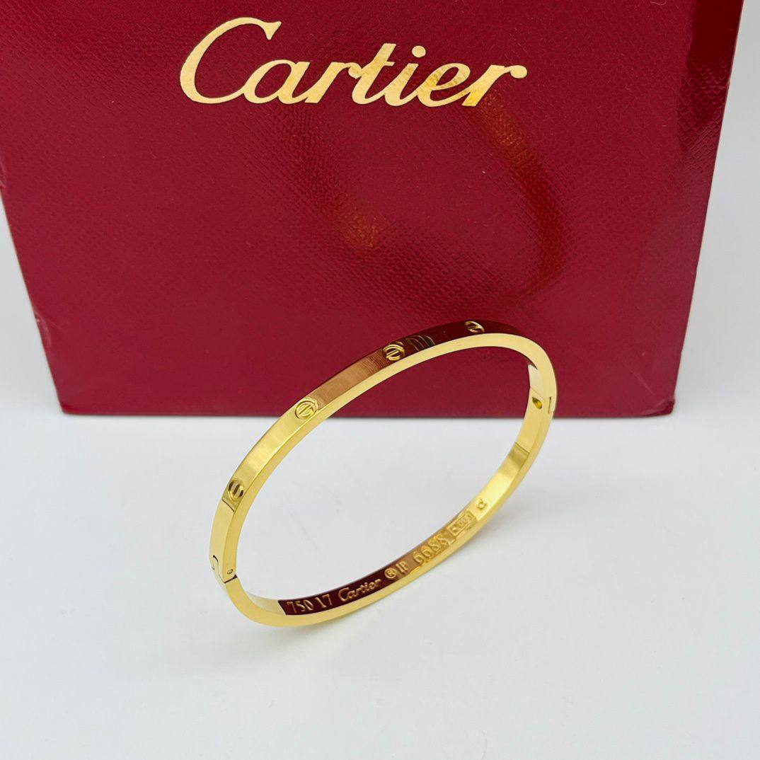 Cartier classic stainless steel bangle without stone. 

30 dhs❣️

Zain243
♥️♥️♥️