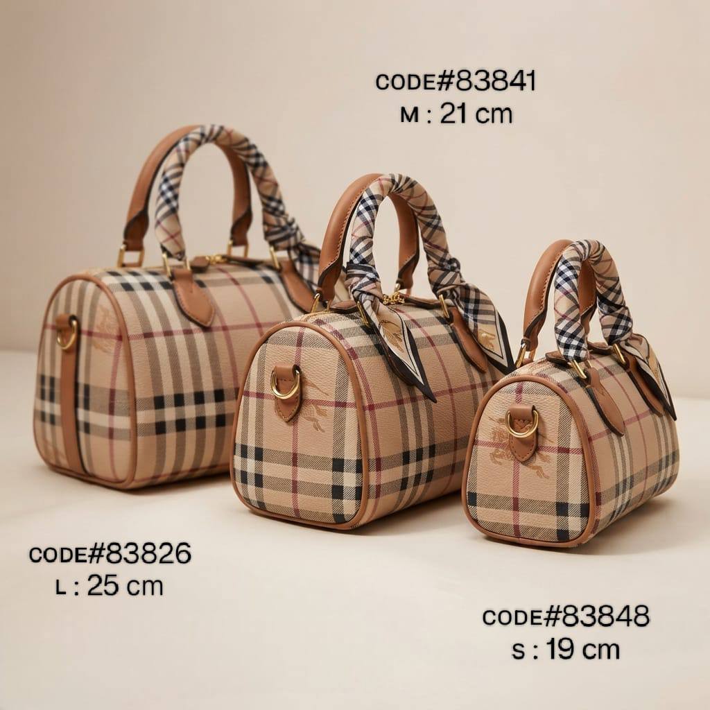 Burberry ʙᴏᴡʟɪɴɢ ʙᴀɢ
sᴘᴇᴇᴅʏ ᴛᴏᴘ ʜᴀɴᴅʟᴇ ʙᴀɢ
ᴡɪᴛʜ ᴛᴡɪʟʟʏ /ʀɪʙʙᴏɴ ʟᴀᴄᴇ
ɢᴏʟᴅ ʜᴀʀᴅᴡᴀʀᴇ

  ✦ sɪᴢᴇ SMALL ᴘʀɪᴄᴇ :*70 ᴅʜs* 
  ✦ sɪᴢᴇ MEDIUM ᴘʀɪᴄᴇ : *75 ᴅʜs*
  ✦ sɪᴢᴇ LARGE ᴘʀɪᴄᴇ : *75 ᴅʜs*

Zain31
♥️♥️♥️