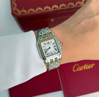 Cartier watch for ladies good quality 
260 dhs✅

Zain59
♥️♥️♥️