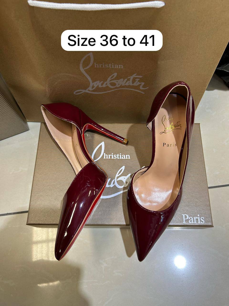 CL heel

size 36 to 41

120 dhs❤️

Zain146
♥️♥️♥️