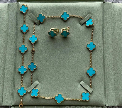 VCA SET 
10 flower necklaces 😍
5 flower bracelet❤️
One flower earring✨
One flower ring 💍 available size👇
6,7,8,9
With normal boxes 🗃️ 
280 dhs✅

With master box 📦 
350 dhs✅

Zain216
♥️♥️♥️