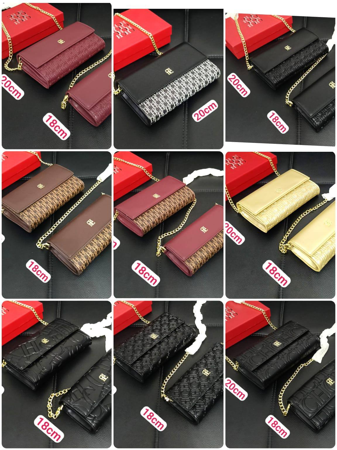 Coach - Gucci - Aigner - CH
90 dhs🇦🇪🇦🇪
with box
size 20cm
size  18cm
two size

Zain26
♥️♥️♥️
