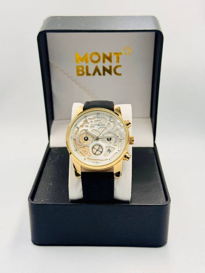 Mont Blanc Men
*chronograph working*
*offer price 
55 dhs✅

Zain08
♥️♥️♥️