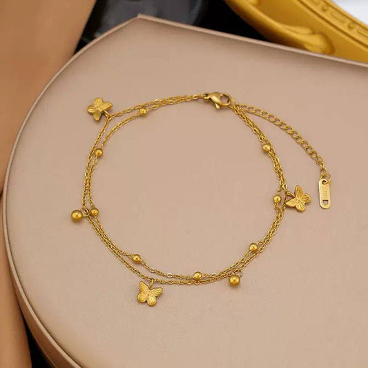 New arrival anklet 
Stainless steel with 18k gold plated 
Non tarnish 
35 dhs🪙🪙

Zain243
♥️♥️♥️