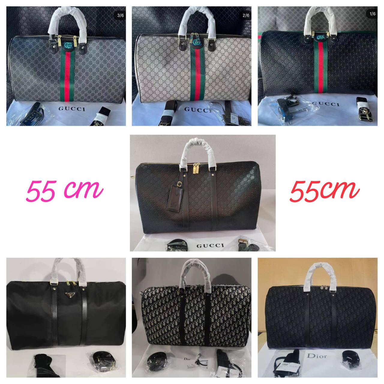 LV
Travel Bags
55cm 
120 dhs✅

Zain143
♥️♥️♥️