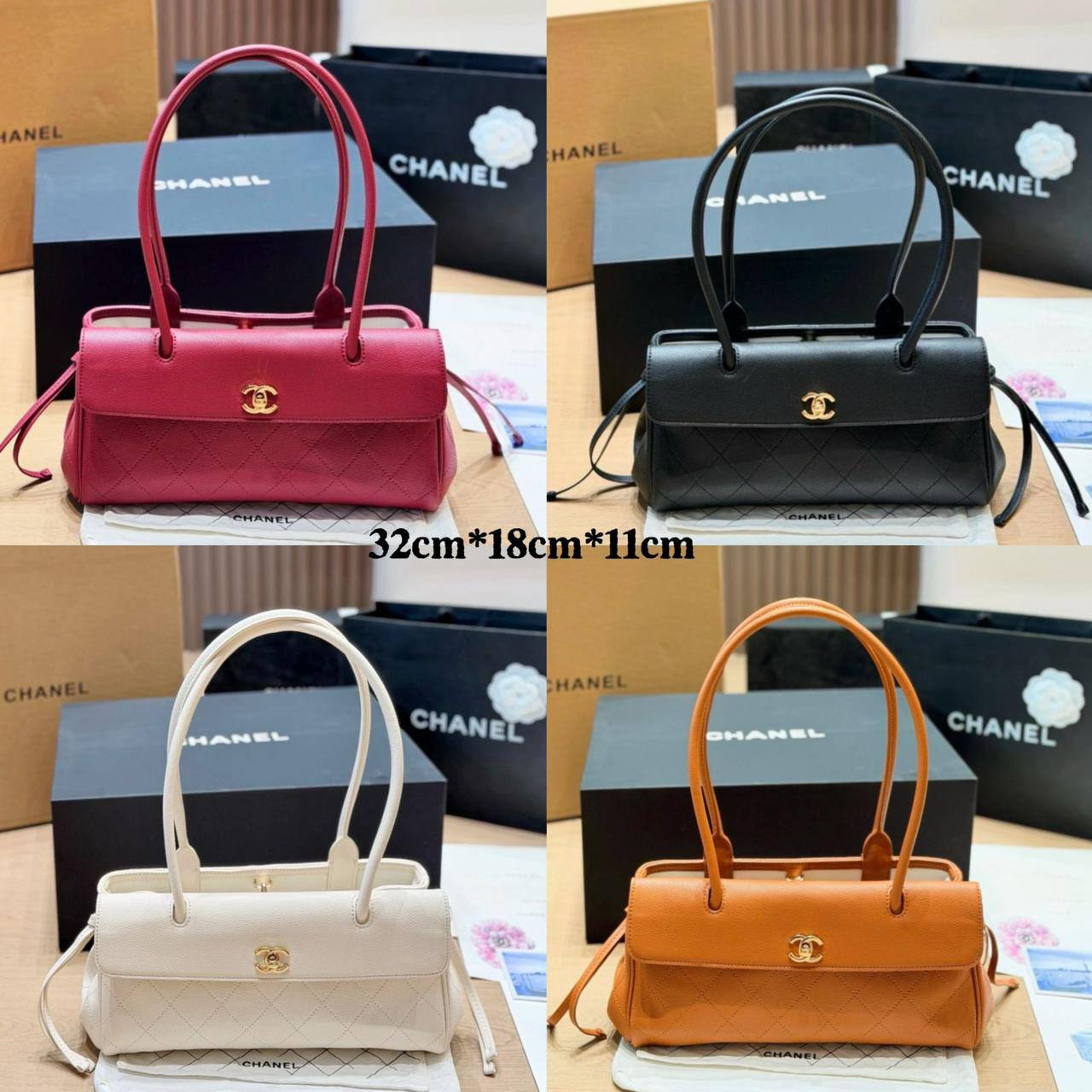 CHANEL 
COPY ONE 
32cm , 
190 dhs✅

Zain39
♥️♥️♥️