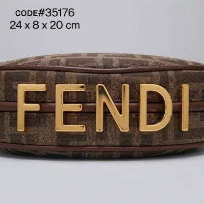 Fendi ғᴇɴᴅɪɢʀᴀᴘʜʏ
ʜᴀʟғ ᴍᴏᴏɴ ᴛᴏᴘ sʜᴏᴜʟᴅᴇʀ ʙᴀɢ
ᴄᴀɴᴠᴀs ᴊᴀᴄǫᴜᴀʀᴅ ғᴀʙʀɪᴄ
& ᴍᴀᴛᴛᴇ ʟᴇᴀᴛʜᴇʀ ᴍᴀᴛᴇʀɪᴀʟ
ɪᴛ ʜᴀs ʟᴏɴɢ sᴛʀᴀᴘ
ɢᴏʟᴅ ʜᴀʀᴅᴡᴀʀᴇ
sɪᴢᴇ : 24 cm

75 dhs🇦🇪🇦🇪

Zain31
♥️♥️♥️