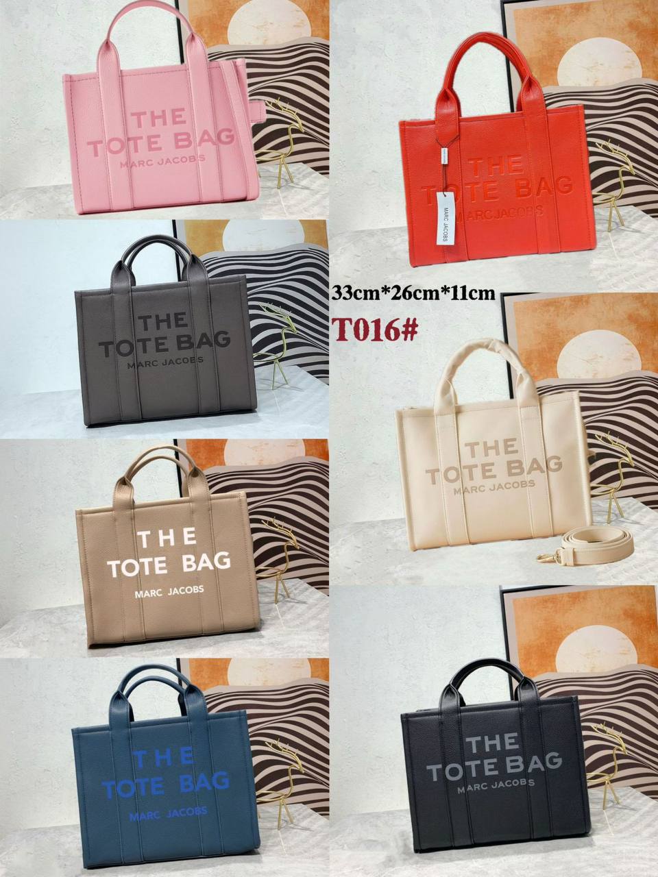 MARC JACOBS 
THE TOTE BAG 
 GOOD QUALITY 
MEDIUM SIZE 
120 dhs✅

Zain39
♥️♥️♥️