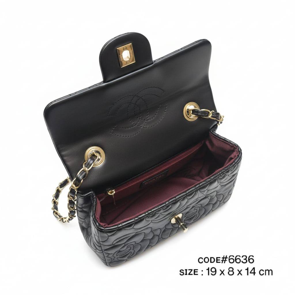 CHANEL ᴄᴀᴍɪʟʟɪᴀ
ᴇᴍʙʀᴏɪᴅᴇʀʏ ᴅᴇsɪɢɴ
ғʟᴀᴘ ᴍɪɴɪ ʙᴀɢ
ʟᴀᴍʙsᴋɪɴ ʟᴇᴀᴛʜᴇʀ ᴍᴀᴛᴇʀɪᴀʟ
ɢᴏʟᴅ ᴄʜᴀɪɴ ʜᴀʀᴅᴡᴀʀᴇ
sɪᴢᴇ : 19 cm

ᴡɪᴛʜ BOX
🎁🎁🎁

70 dhs💓

Zain31
♥️♥️♥️