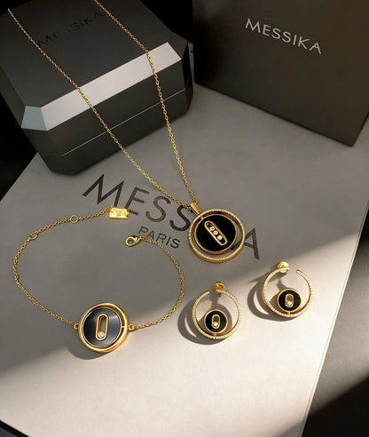 MESSIKA SET
MASTER💫✨
NECKLACE BRACELET EARRINGS
WITH BOX AND PAPER BAG 🛍️🎁
140 DHS🇦🇪

Zain89
♥️♥️♥️