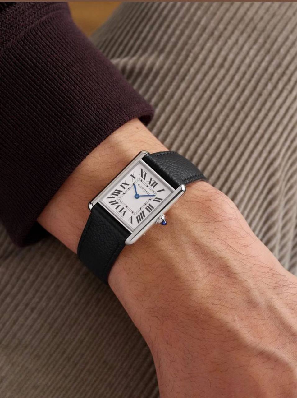 Cartier Tank watch unisex (size36mm) 
good quality 
230 dhs🪙🌨️

Zain59
♥️♥️♥️