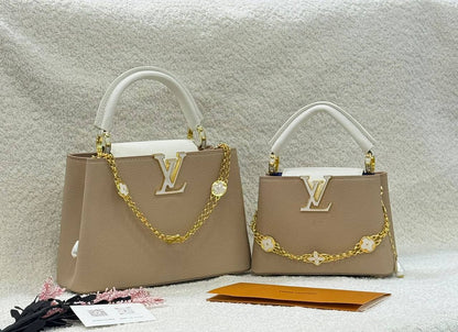 LV 
Master🌺🌺
    27cm 320 dhs✅
    21cm 300 dhs✅
💼 Good Quality 💼

Zain131
♥️♥️♥️