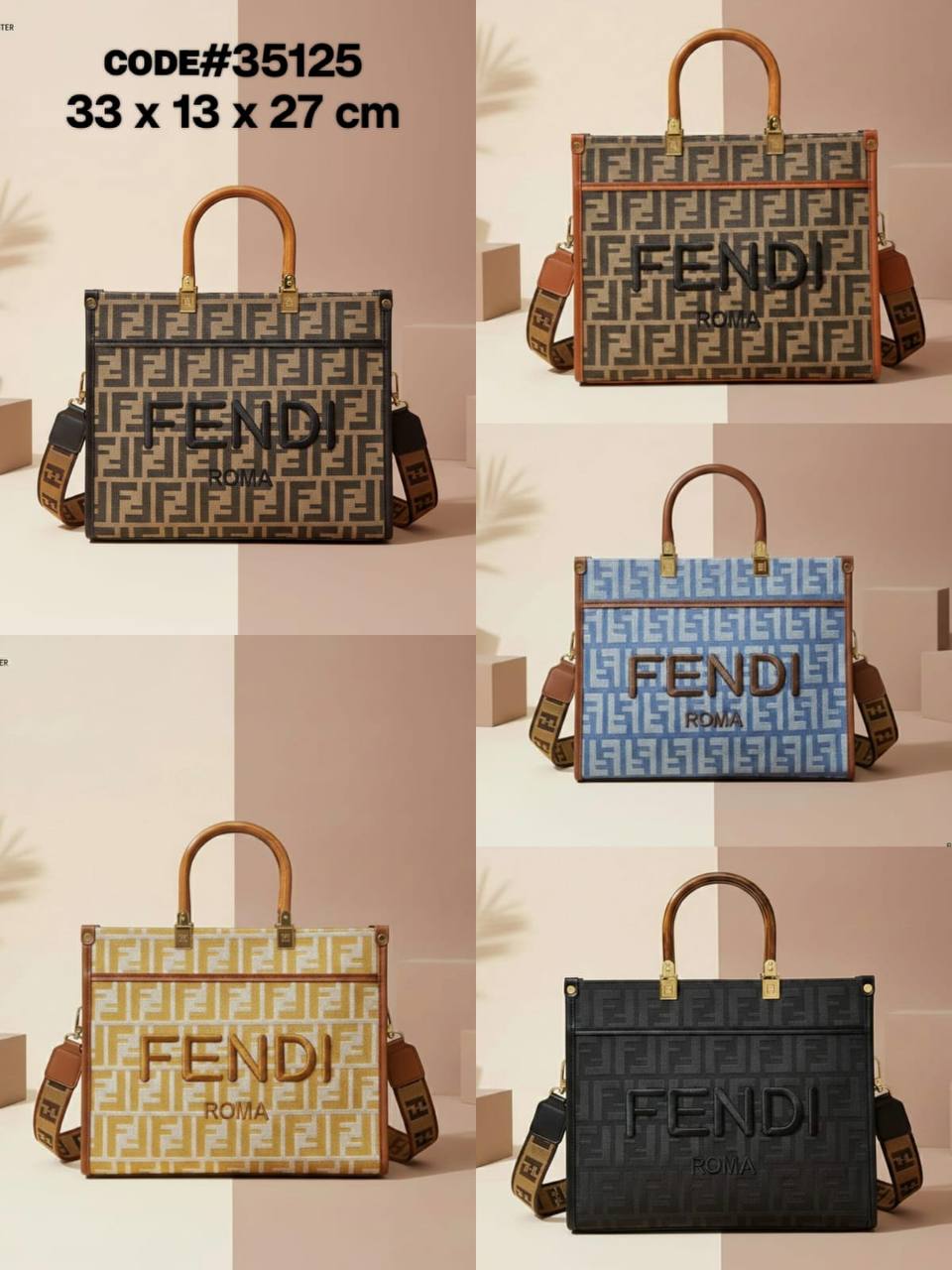 FENDI sᴜɴsʜɪɴᴇ ᴛᴏᴛᴇʙᴀɢ
sʜᴏᴘᴘᴇʀ ʙᴀɢ ɪɴ ғᴀʙʀɪᴄ
FF ᴊᴀᴄǫᴜᴀʀᴅ ᴍᴏᴛɪғ
ᴄᴀɴᴠᴀs ᴍᴀᴛᴇʀɪᴀʟ
ᴡɪᴛʜ ʟᴏɴɢ ᴛʀɪᴍ ʙᴇʟᴛ sᴛʀᴀᴘ
ᴢɪᴘᴘᴇʀ ᴛʏᴘᴇ
sɪᴢᴇ: 33 cm

80 dhs❣️

Zain31
♥️♥️♥️