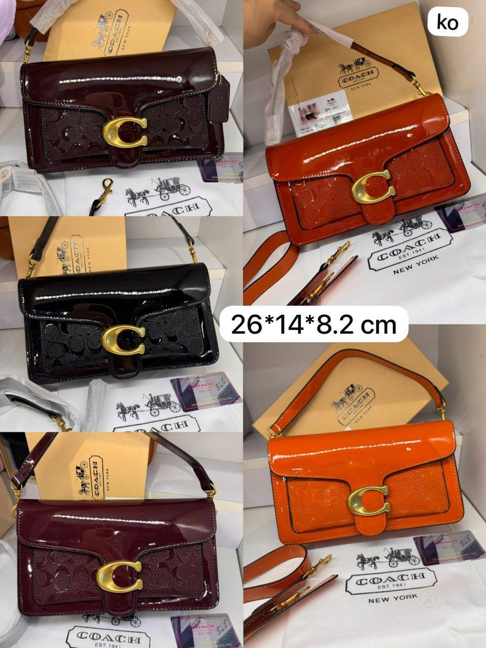 Coach Tabby
Size : 26 * 14 * 8.2 cm
85 dhs🪙🖤
with box🎁

Zain115
♥️♥️♥️