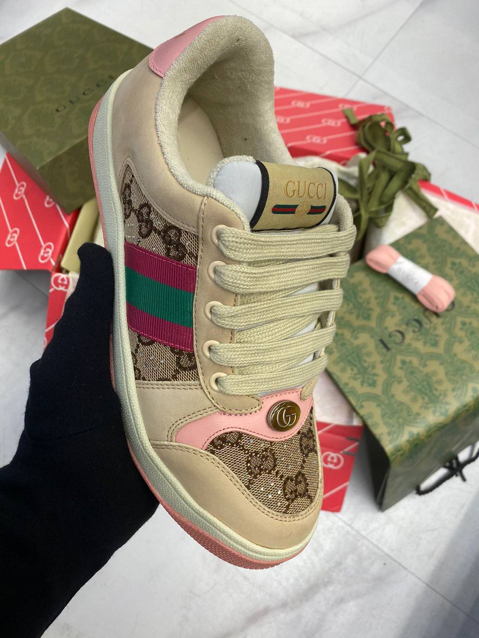 Gucci Screener 
36-45 AVAILABLE 
Gucci Screener 
36-40 AVAILABLE 
180 dhs🇦🇪

Zain242
♥️♥️♥️