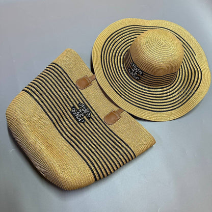 BEACH BAG Set
GOOD QUALITY ,BAG AND HAT ONE SET ONLY 
90 dhs✅

Zain39
♥️♥️♥️