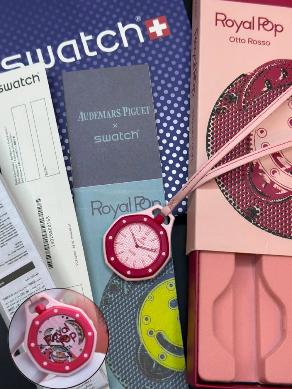 Swatch Royal pop good quality with box and papper bag and guarante card cataluck 
120 dhs🇦🇪🇦🇪

Zain59
♥️♥️♥️