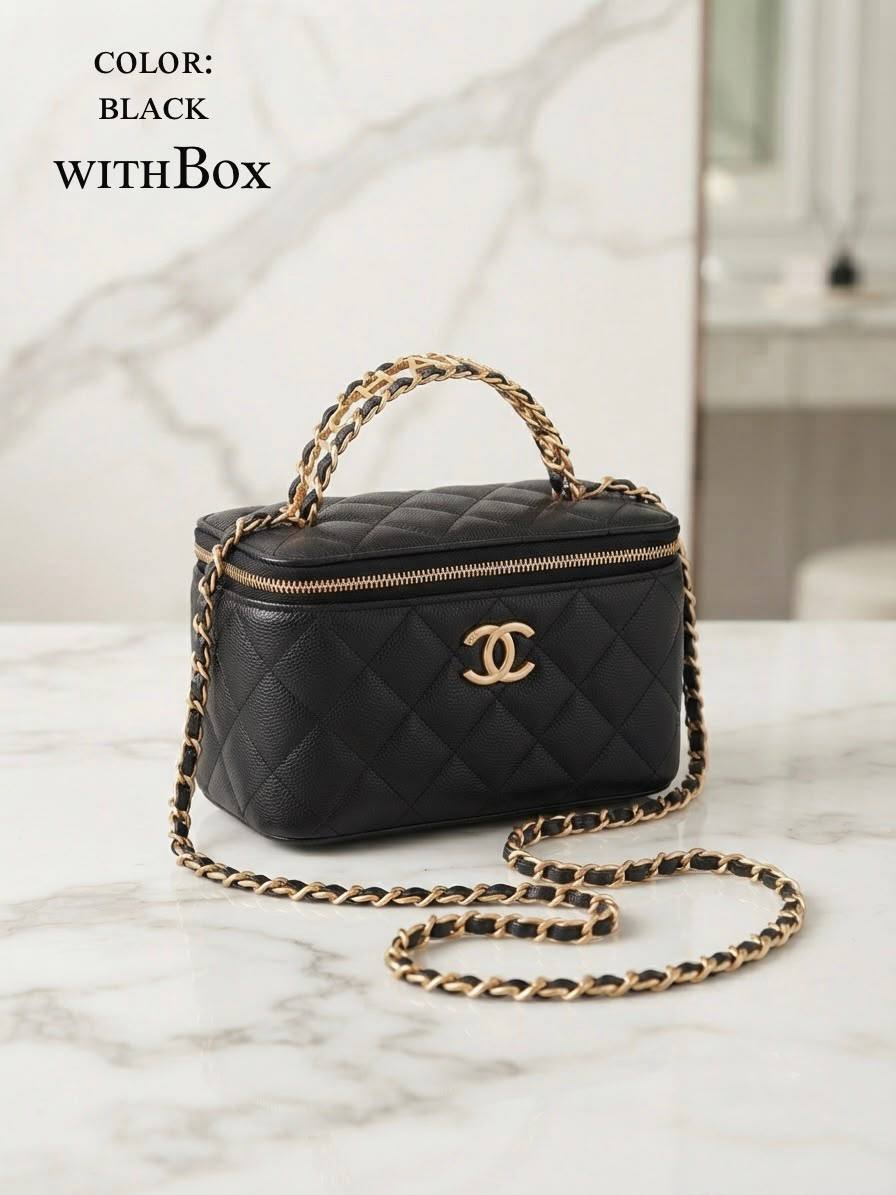 Chanel ᴠᴀɴɪᴛʏ ᴛᴏᴘ ʜᴀɴᴅʟᴇ
ᴍɪʀʀᴏʀ ɪɴsɪᴅᴇ
ᴡɪᴛʜʙᴏx
ʟᴇᴀᴛʜᴇʀ
sɪᴢᴇ:18ᴄᴍ
100 dhs✅

Zain56
♥️♥️♥️