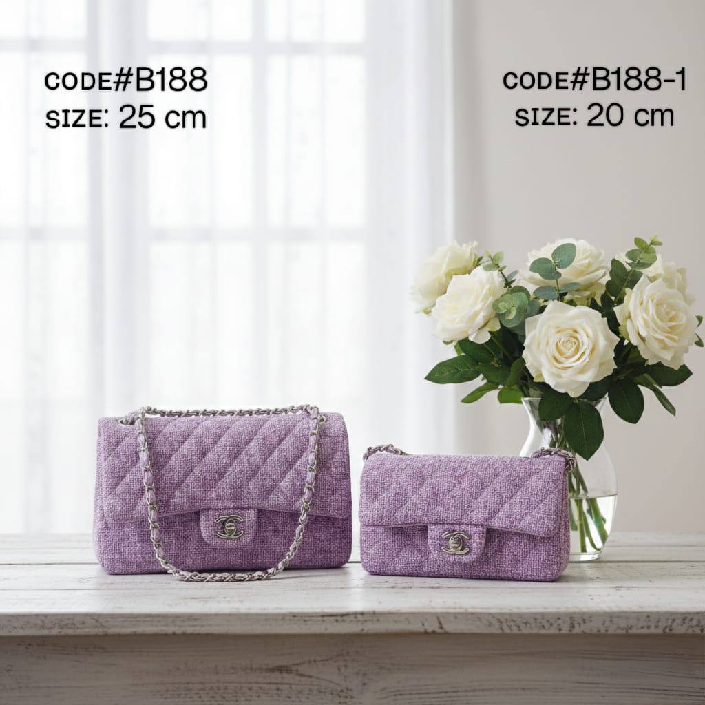 CHANEL ᴄʟᴀssɪᴄ
ᴛᴡᴇᴇᴅs ᴍᴀᴛᴇʀɪᴀʟ
25cm ɪs ᴅᴏᴜʙʟᴇ ғʟᴀᴘ
20cm ɪs sɪɴɢʟᴇ ғʟᴀᴘ
sɪʟᴠᴇʀ ʜᴀʀᴅᴡᴀʀᴇ
ᴡɪᴛʜ ᴄʜᴀɪɴ ʙᴇʟᴛ sᴛʀᴀᴘ
ᴡɪᴛʜ BOX
🎁🎁🎁

sɪᴢᴇ 20 cm ᴘʀɪᴄᴇ: *100 ᴅʜs* 

sɪᴢᴇ 25 cm ᴘʀɪᴄᴇ: *115 ᴅʜs* 

Zain31
♥️♥️♥️
