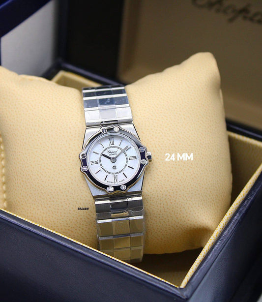CHOPARD St. Moritz watch*
*24 MM LADY*
*STONE 320 AED*
*WITHOUT STONE 
410 dhs✅

Zain304
♥️♥️♥️
