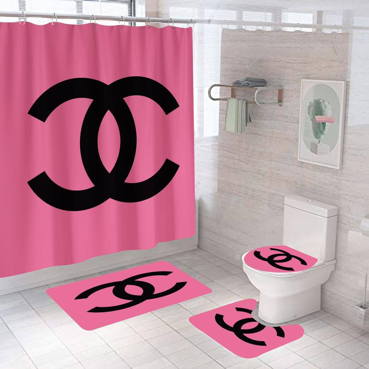 New collection 🔥🔥🔥🔥
Bathroom full set 
 1 Carten size 180*180
3 carpet 
Full set 4pcs 
140 dhs🪙💕

Zain99
♥️♥️♥️