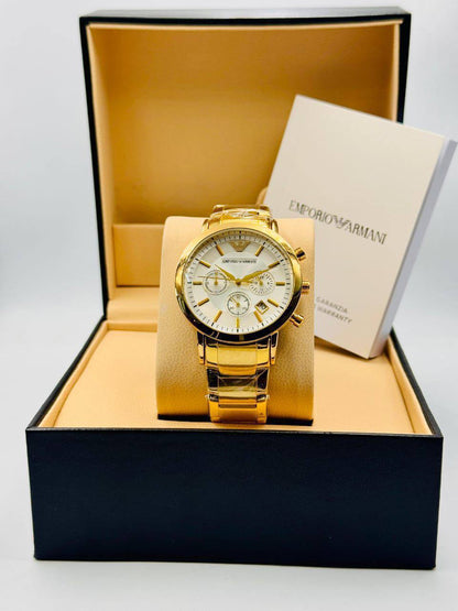 Armani Men*
*chronograph working*
*offer price 
60 dhs💓

Zain08
♥️♥️♥️