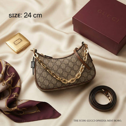 GUCCI Emblem GG
Shoulder Bag 
With Small Chain Strap
And Long belt strap
Gold Hardware
Size : 24 cm
With BOX

105 dhs🇦🇪🇦🇪

Zain239
♥️♥️♥️