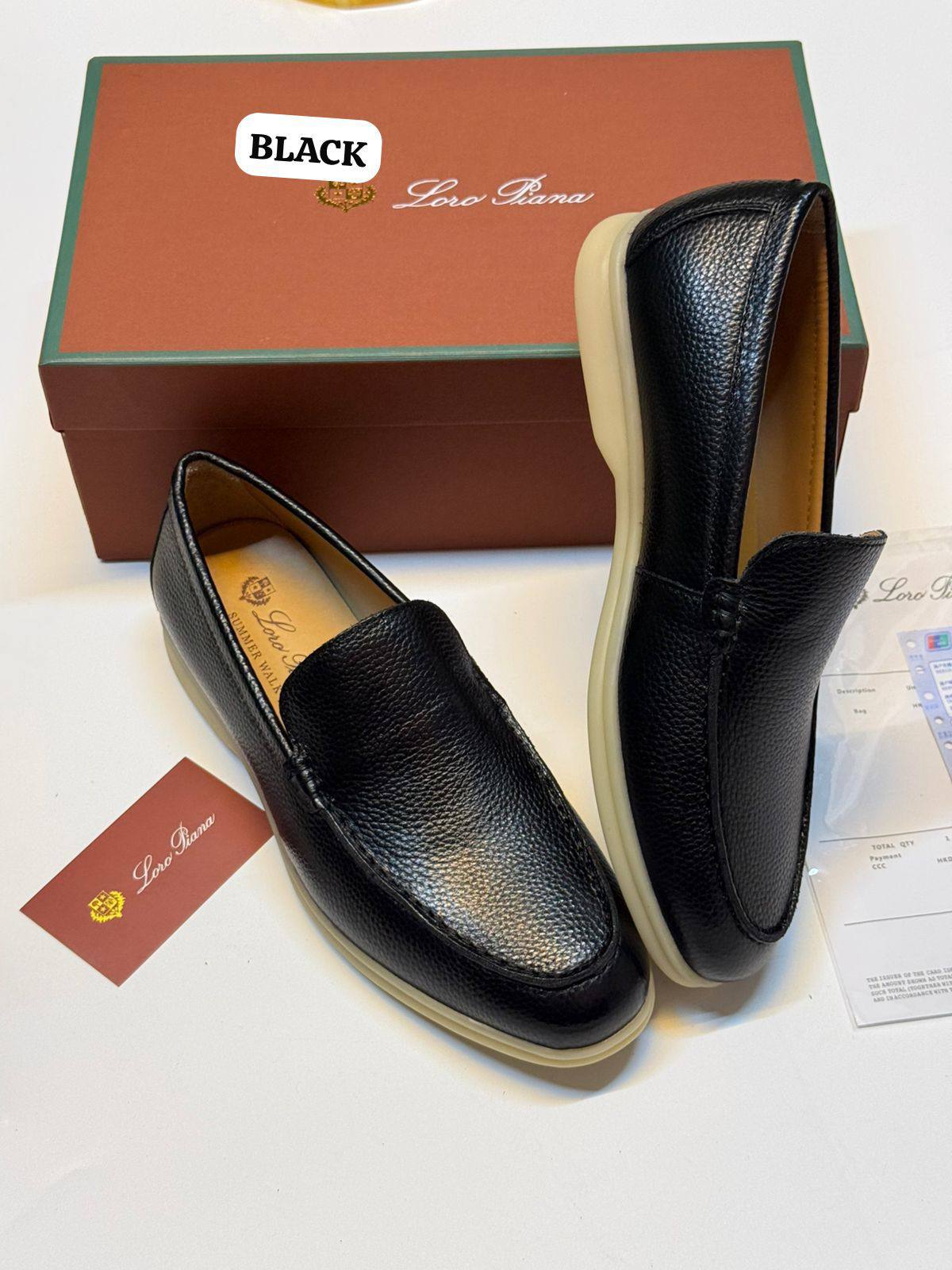 *NEW CAME 
MEN LORO PIANA 
GOOD QUALITY 
170 dhs❣️
39 TO 45

Zain40
♥️♥️♥️