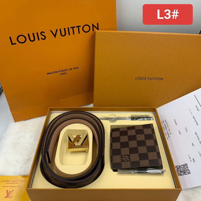 NEW CAME 
BELT, PEN, WALLET SET 
90 dhs🪙💕

WITHBOX
🎁🎁🎁

Zain40
♥️♥️♥️