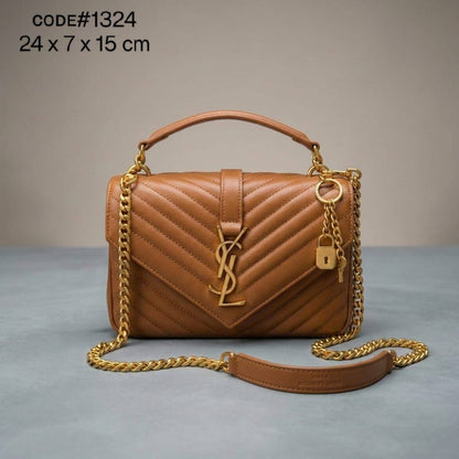 YSL  - ʏᴠᴇs sᴀɪɴᴛ ʟᴀᴜʀᴀɴᴛ
ᴄᴏʟʟᴇɢᴇ  ᴍᴇᴅɪᴜᴍ ʙᴀɢ ǫᴜɪʟᴛᴇᴅ ʟᴇᴀᴛʜᴇʀ
ɢᴏʟᴅ ʟᴀᴄᴇ ʜᴀʀᴅᴡᴀʀᴇ
sɪᴢᴇ : 23 x 7 x 14 cm
ᴡɪᴛʜ BOX
🎁🎁🎁

100 dhs✅

Zain31
♥️♥️♥️