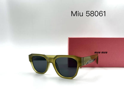 Miu Miu 💥*
Sunglasses 🕶️ 
good quality 💯
With master box 🗃️ 
50 dhs✅

Zain273
♥️♥️♥️