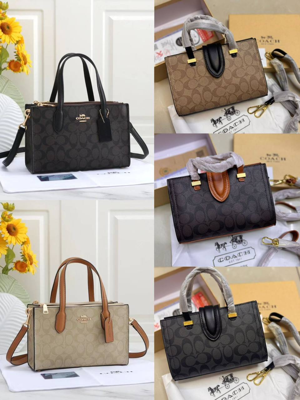 💗 Coach Grace
1️⃣ First quality
Size : 23*14 ~ 25*16.5 cm
80 dhs✅

Zain115
♥️♥️♥️