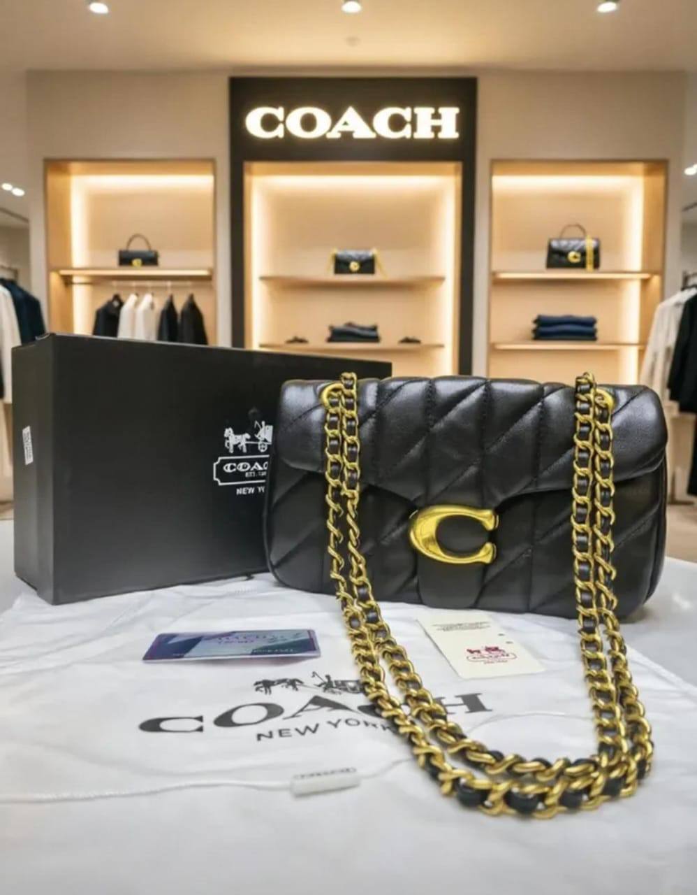 Coach
115 dhs💛
with box
SIZE:26*8*14

Zain07
♥️♥️♥️