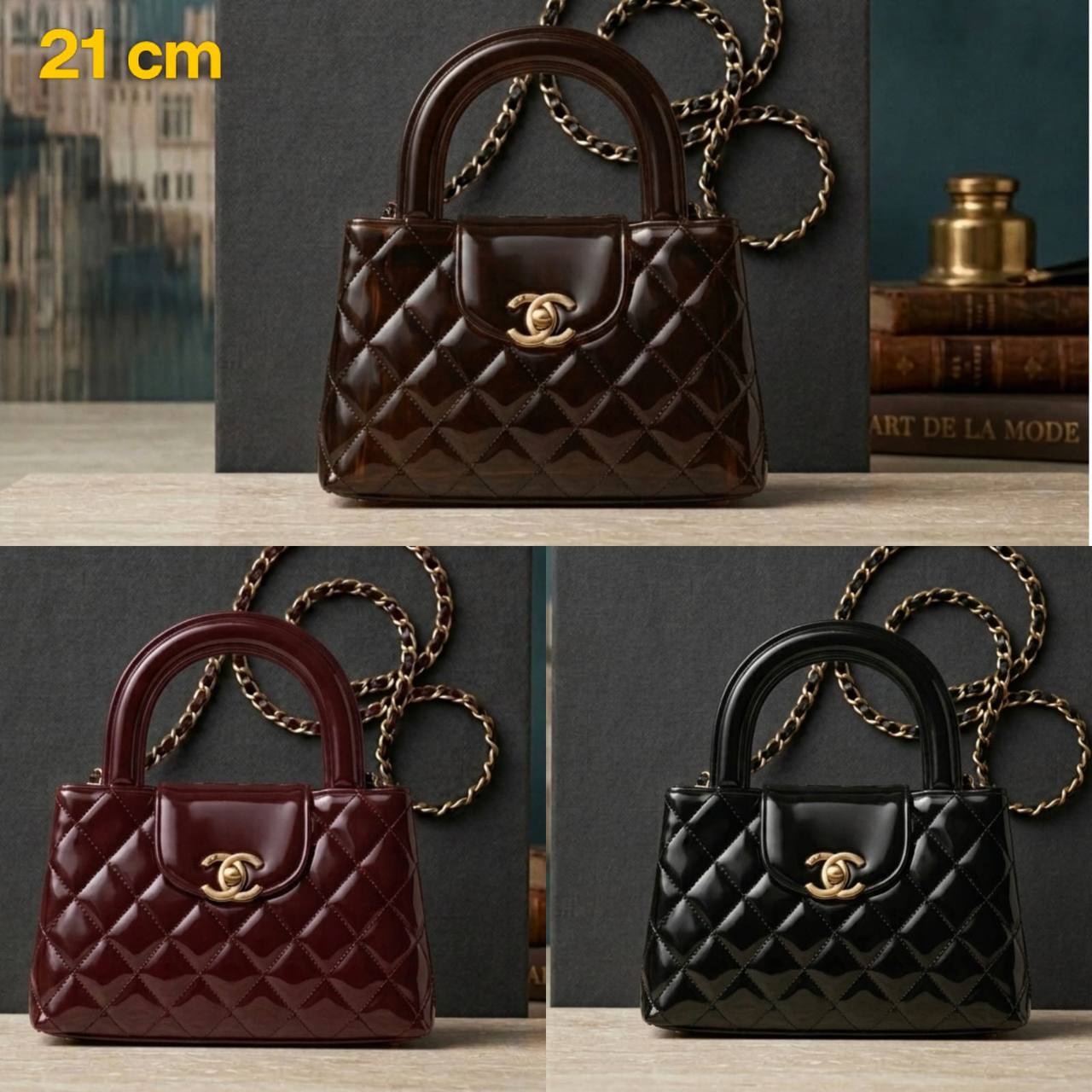 CHANEL ᴋᴇʟʟʏ
ɢʟᴏssʏ ᴘᴀᴛᴇɴᴛ ʟᴇᴀᴛʜᴇʀ
ɢᴏʟᴅ ʜᴀʀᴅᴡᴀʀᴇ
ᴄʜᴀɪɴ ʙᴇʟᴛ sᴛʀᴀᴘ
sɪᴢᴇ : 21 cm
ᴡɪᴛʜ BOX

80 dhs✅

Zain31
♥️♥️♥️