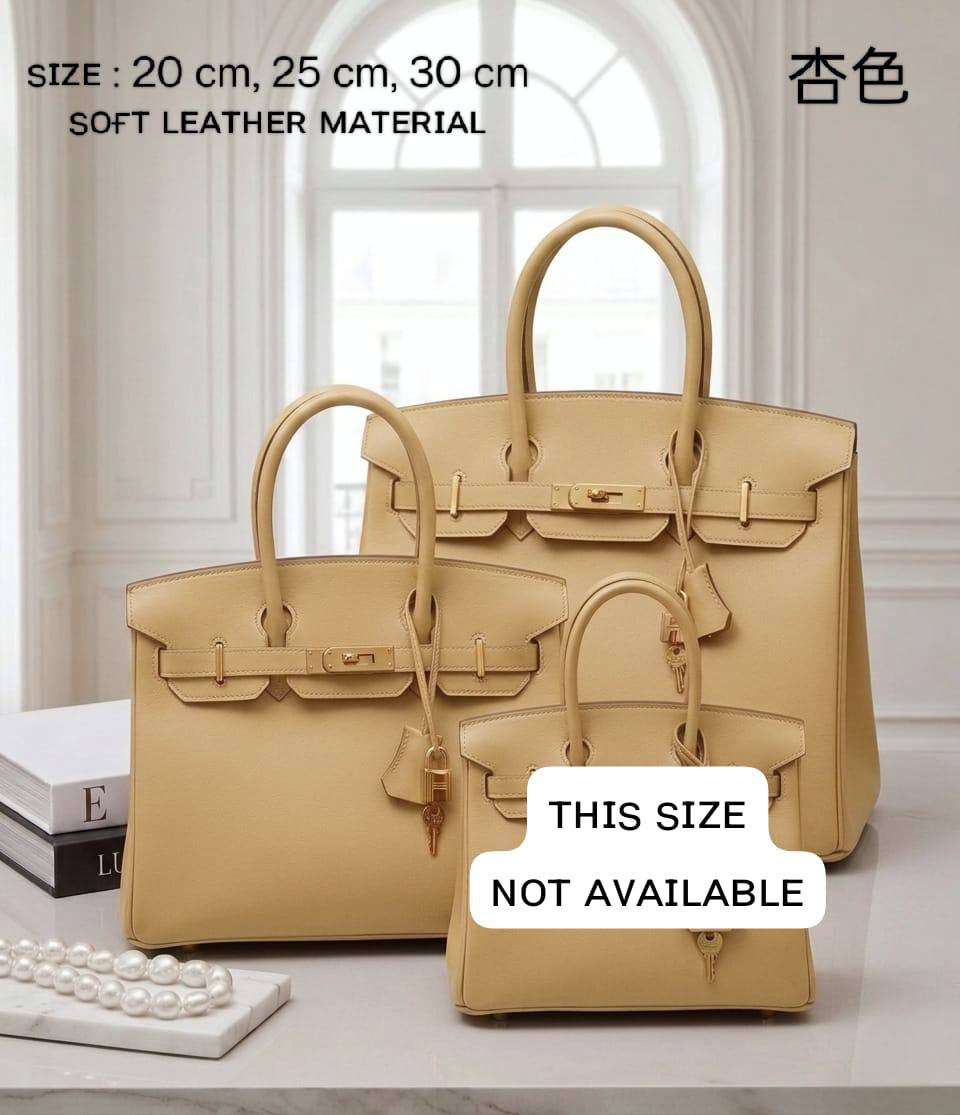 HERMES ʙɪʀᴋɪɴ
sᴏғᴛ ʟᴇᴀᴛʜᴇʀ ᴍᴀᴛᴇʀɪᴀʟ
ɢᴏʟᴅ ʜᴀʀᴅᴡᴀʀᴇ
ᴡɪᴛʜ ʟᴏɴɢ ʙᴇʟᴛ sᴛʀᴀᴘ

sɪᴢᴇ 20 ᴄm Pʀɪᴄᴇ : *100 ᴅʜs* 

sɪᴢᴇ 25 cm Pʀɪᴄᴇ : *110 ᴅʜs* 

sɪᴢᴇ 30 cm Price : *120 ᴅʜs*

Zain31
♥️♥️♥️
