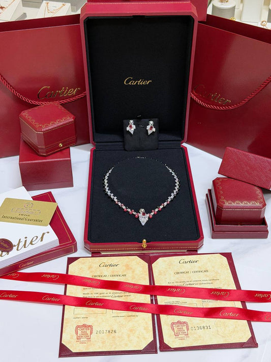Cartier
 Collection 😍
Quality: Super Master 
Non -Tarnish color
* ⁠Necklace 
* ⁠Earring
For Price 👇 WTSP Text Zain 0568585901

Zain268
♥️♥️♥️