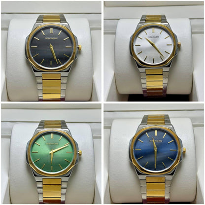 PATEK PHILIPPE SLIM MEN
*GOOD QUALITY*
*WEIGHT LESS CHAIN*
120 dhs🗽
*BATTERY*

Zain29