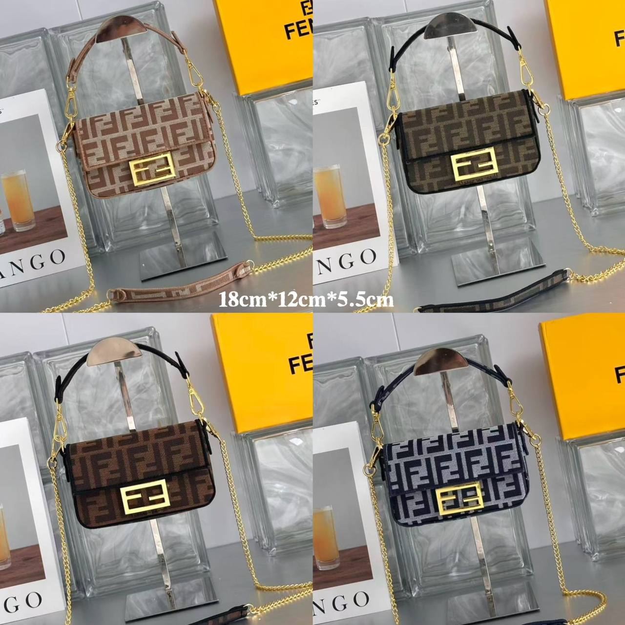 FENDI 

HIGH QUALITY 

WITH BOX 
🎁🎁🎁

120 dhs✅

Zain31
♥️♥️♥️
