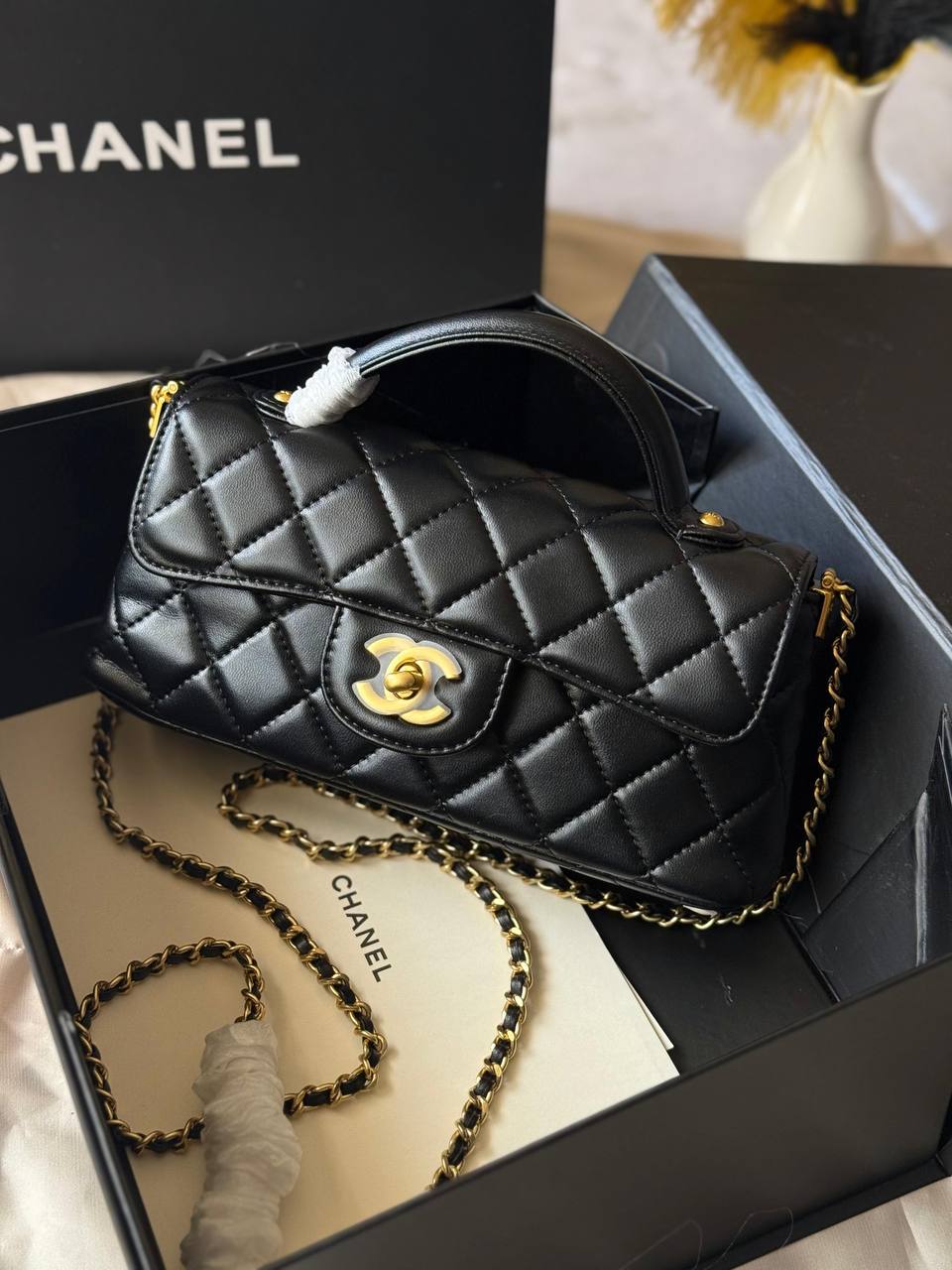 Available Again✨✨✨
CHANEL
23cm
320 dhs🪙🖤
Top quality 
With box🎁

Zain167
♥️♥️♥️