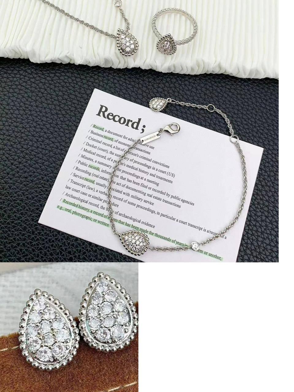 BOUCHRON SET
MASTER💫✨
NECKLACE EARRINGS
RING BRACELET
WITH BOX AND PAPER BAG 🛍️🎁
120 DHS🇦🇪🇦🇪

Zain89
❣️❣️❣️