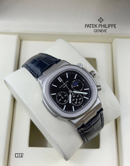 PATEK PHILIPPE
*Mat finish metal*
*Chronograph working*
115 dhs🗽

*Battery*

Zain29
♥️♥️♥️