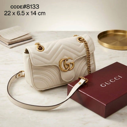 GUCCI  ɢɢ ᴍᴀʀᴍᴏɴᴛ
ғʟᴀᴘ ʟᴏᴄᴋ ʙᴏᴛᴛᴏɴ ʙᴀɢ
ᴍᴀᴛᴇʟᴀssᴇ́ ᴄʜᴇᴠʀᴏɴ ʟᴇᴀᴛʜᴇʀ
ɢᴏʟᴅ ᴄʜᴀɪɴ ʙᴇʟᴛ sᴛʀᴀᴘ
sɪᴢᴇ : 22 cm
ᴡɪᴛʜ BOX

75 dhs✅

Zain31
♥️♥️♥️